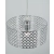 Lampa wisząca chromowana szklana 30cm 5008/1 z serii ASTER - Lampy Elem
